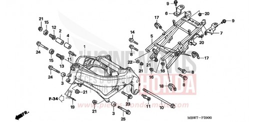 FRAME BODY CBR600F6 de 2006